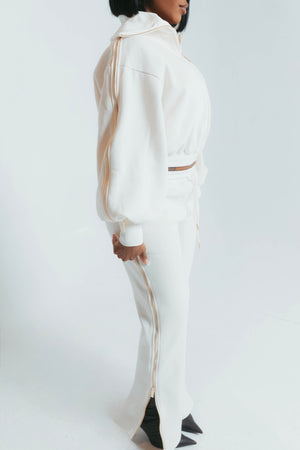 AE Ivory Zipper Tracksuit